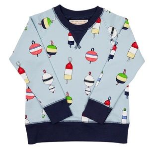 TBBC Cassidy Comfy Crewneck Winding Bay Buoy with Nantucket Navy Sz 12-18m